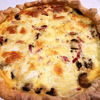 recette Tarte courgettes lardons mozzarella