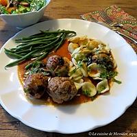 recette Boulettes de porc aux champignons