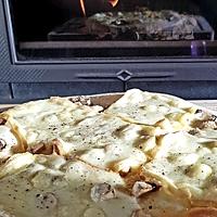 recette Pizza raclette champignons