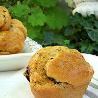 recette Muffins tomatés aux aubergines & olives noires