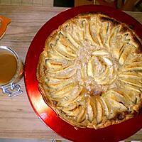 recette Tarte au pommes sauce caramel beurre salé