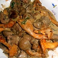 recette Rognon de veau aux girolles