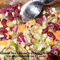 recette Salade aux légumes et féculents