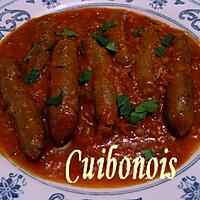 recette Merguez- sauce tomate façon Cuibonois.