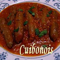 recette Merguez- sauce tomate façon Cuibonois.