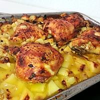 recette Pommes de terres et poulet rôtis a la truffes