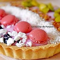 recette Une tartelette bien habillée, de rose vêtue