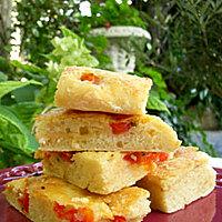 recette Focaccia aux tomates, feta & marjolaine (sans pétrissage)