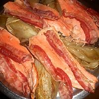 recette Filets de truites aux lard et aux endives