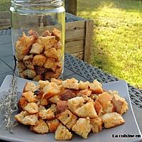 recette Croûtons ail et romarin