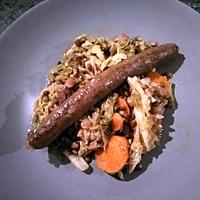 recette Saucisses au chou,  lentilles,  carottes