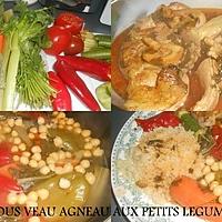 recette COUSCOUS VEAU AGNEAU AUX PETITS LEGUMES