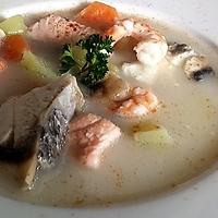 recette Soupe aux 2 poissons à la norvégienne