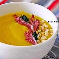 recette Velouté de carotte, courgette et butternut