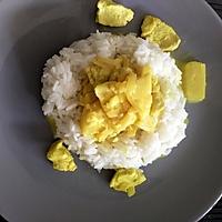 recette Curry de poulet au lait de coco et ananas