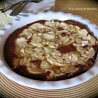 recette Tarte sans croûte aux pommes et aux amandes +