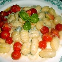 recette GNOCCHI AUX TOMATES CERISES ET SAINT AGUR