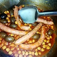 recette Ragoût de chipolatas au pois chiches