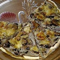 recette TARTE AUX CHAMPIGNONS ET KEFIR