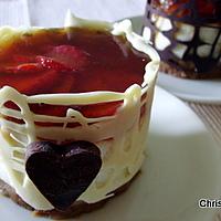 recette Entremets Individuels Rhubarbe-Fraises