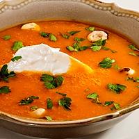 recette Velouté de courge butternut aux cèpes et à la ricotta