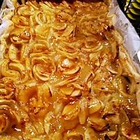 recette Tarte  feuilletée XXL à la  compote de pommes vanillée