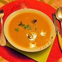 recette Velouté de carottes et persil au chorizo