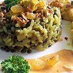 recette Riz aux Lentilles, Oignons et Poulet