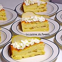 recette Gâteau magique aux poires flambées à la liqueur de poire Williams