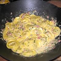 recette Raviolis crémeux à la pancetta