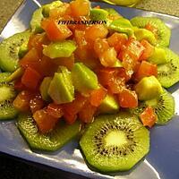 recette salade d'avocat et de kiwi