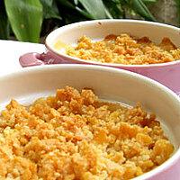 recette Crumble de pêches aux corn flakes