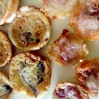 recette tartelettes au maroilles  et au camenbert  lardons