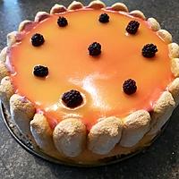 recette Bavarois aux mures sauvage et son nappage aux fruits de la passion