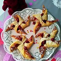 recette Petites ailes de moulins au coeur vanillée  zeste de citron et  confiture de framboise .....