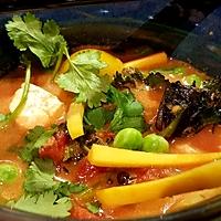 recette Soupe au tofu et pâte de curry à ma façon