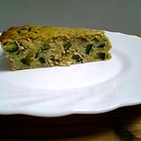 recette Quiche sans pate aux flocons d'avoine et courgette.