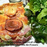 recette Tarte poireaux, bacon et chèvre