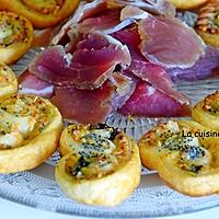 recette Palmier au chèvre et basilic garni de graines de pavot