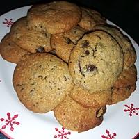 recette Cookies a la farine de châtaigne éclats de marron glacés et pépites de chocolat