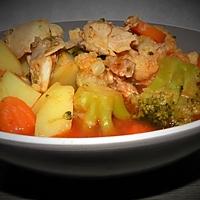 recette Soupe aux légumes et poulet