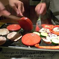 recette Mélange de légumes à la plancha