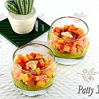 recette Verrines de Saumon et Salsa