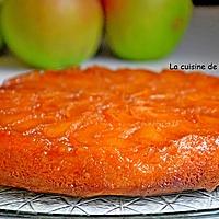 recette Gâteau tatin aux pommes caramélisées parfumé à la poudre de combava
