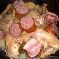 recette Poule au lard et à la morteau