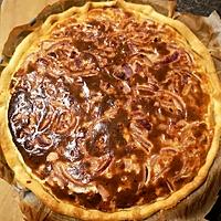 recette Tarte aux oignons rouges caramélisés