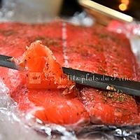 recette Saumon gravlax à la vodka et betterave rouge