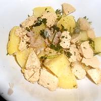 recette SALADE DE POMMES DE TERRE AU FOIE GRAS