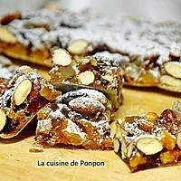 recette Panforte aux amandes, noisettes, raisins secs et agrumes confits