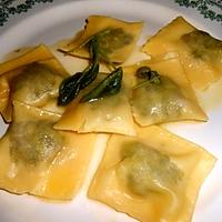 recette TORTELLI FRAIS RICOTTA EPINARD AU BEURRE DE SAUGE